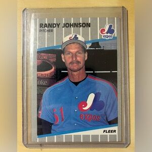 1989 Fleer Randy Johnson Rookie Card